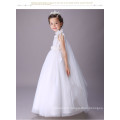 Nouveau mode robe de bal de mariage blanc 12 ans fille maxi robe de princesse